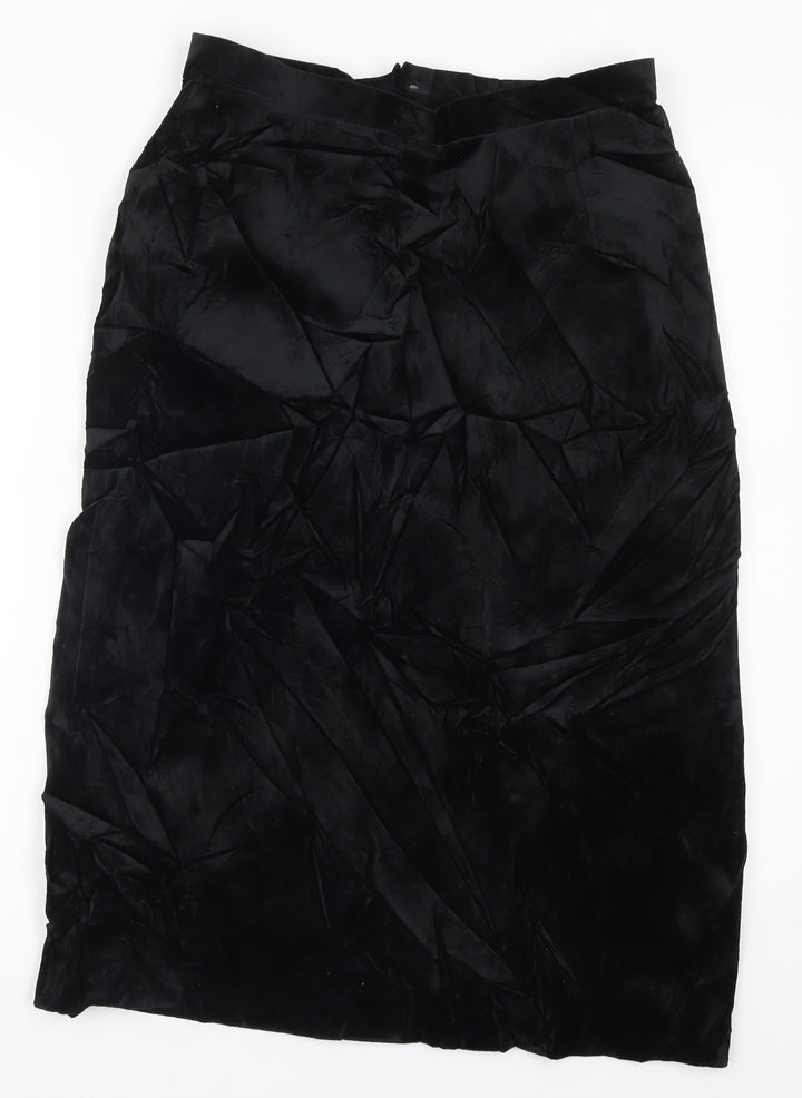 Preworn Womens Black   Straight & Pencil Skirt Size 30 in