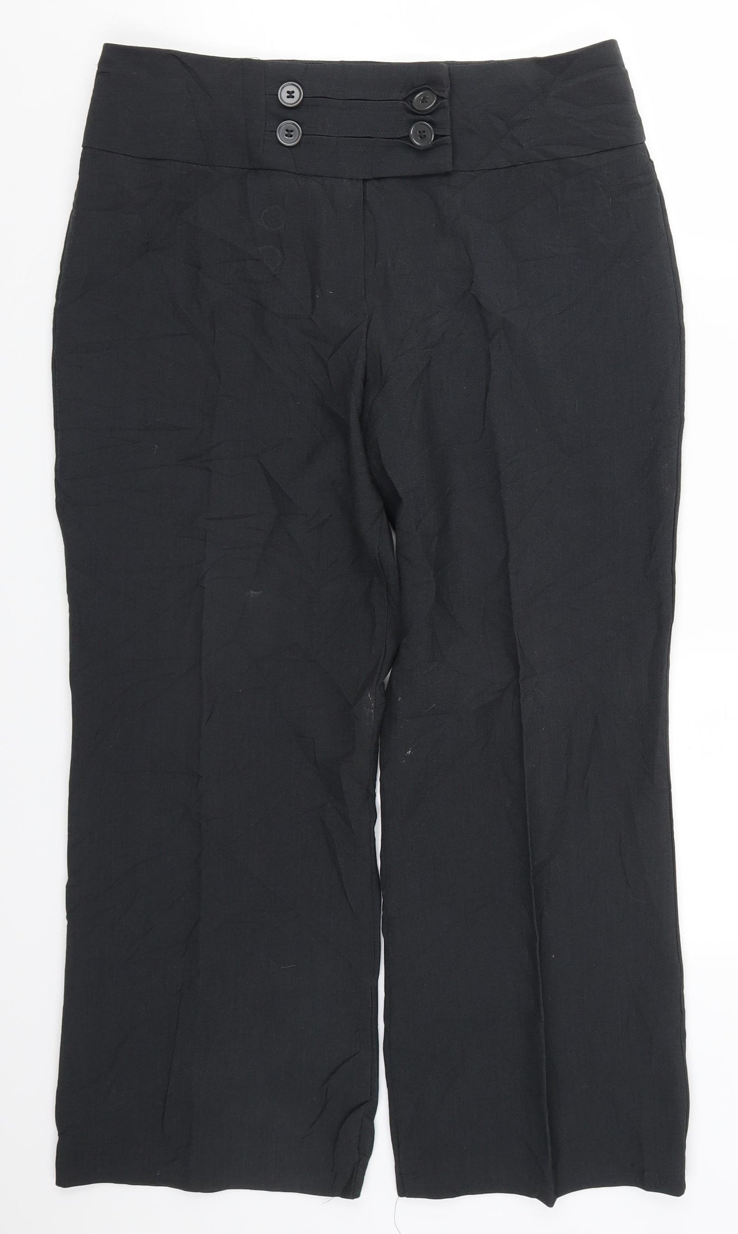 Marks and Spencer Womens Green   Trousers  Size 14 L25 in
