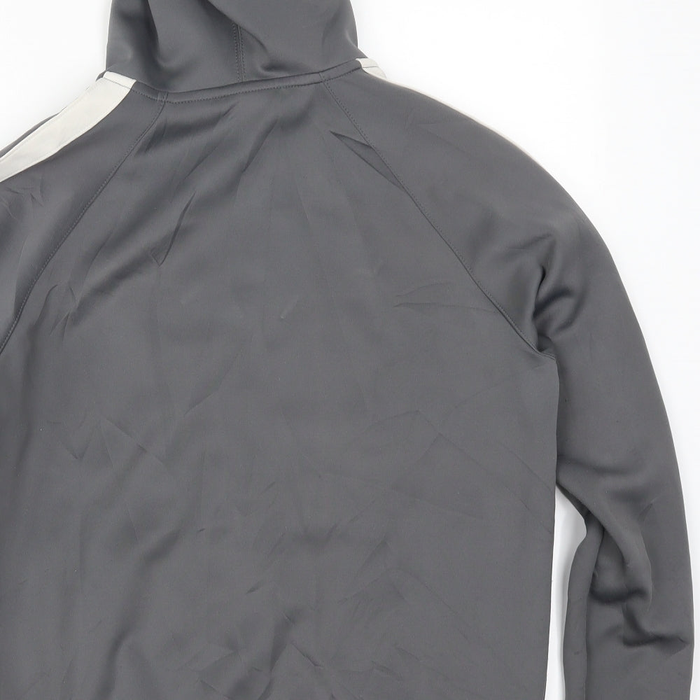 Gym King Mens Grey   Full Zip Hoodie Size M