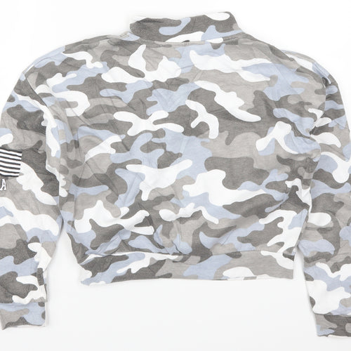 New Look Girls Blue Camouflage  Pullover Sweatshirt Size 12-13 Years  - California