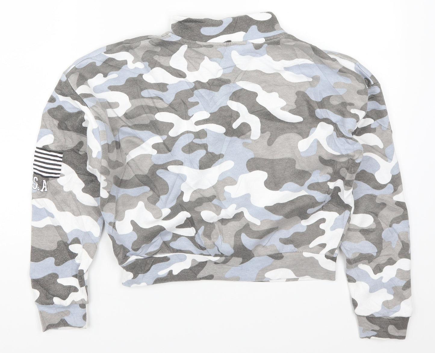 New Look Girls Blue Camouflage  Pullover Sweatshirt Size 12-13 Years  - California