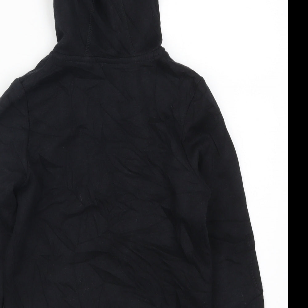 George Boys Black   Full Zip Hoodie Size 7-8 Years