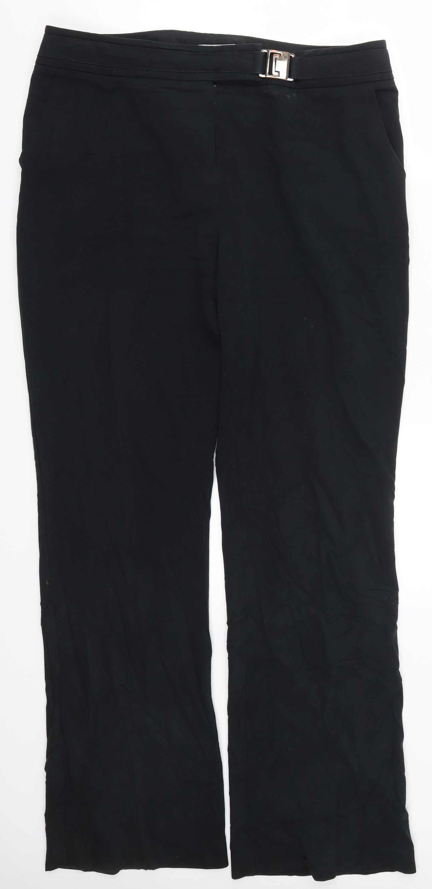 Per Una Womens Black   Trousers  Size 14 L32 in