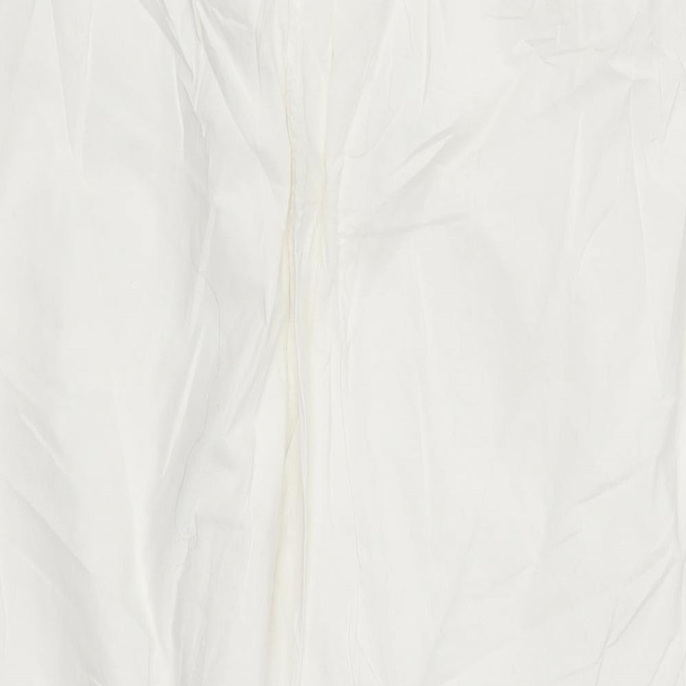 BHS Womens White   Cropped Trousers Size 18 L20 in
