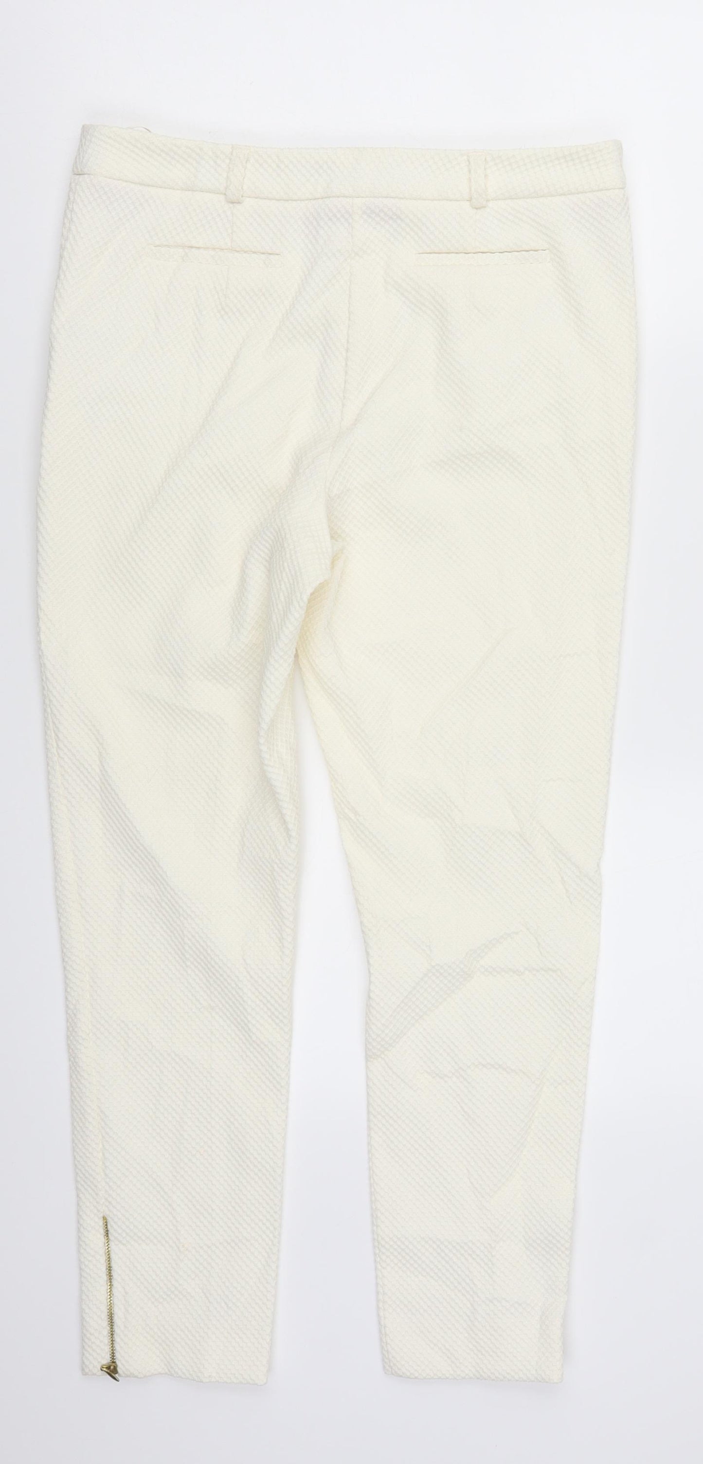 TU Womens Ivory   Trousers  Size 10 L24 in