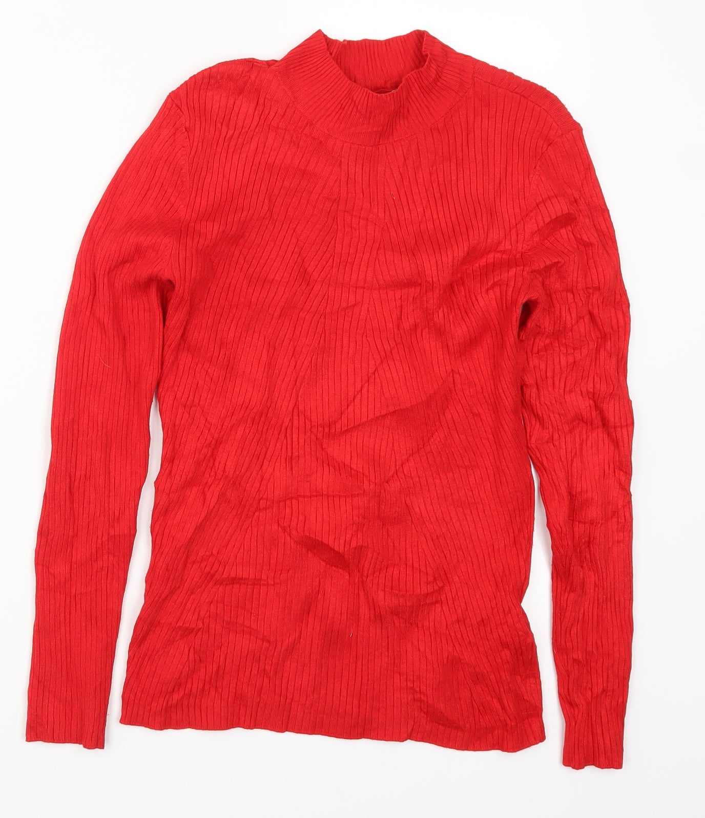 H&M Womens Red   Pullover Jumper Size M