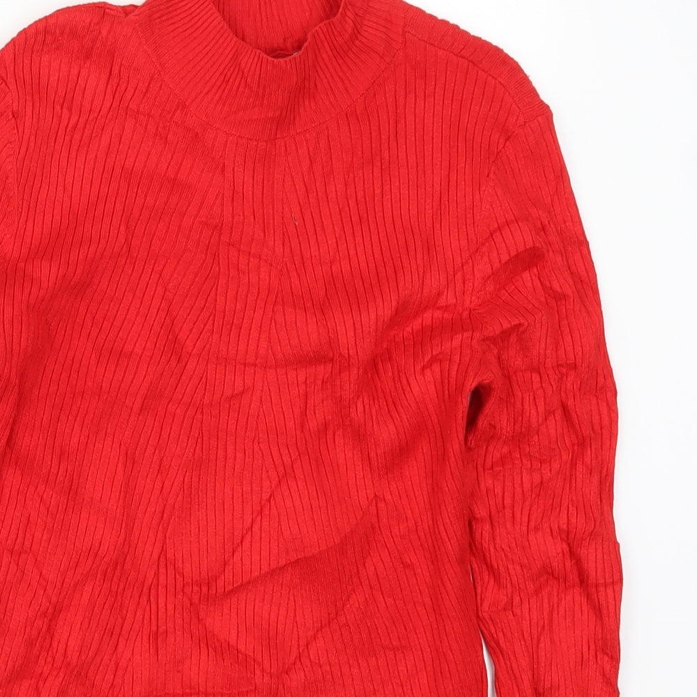 H&M Womens Red   Pullover Jumper Size M