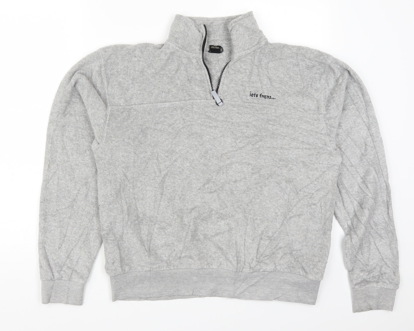 Urban Outfitters Womens Grey  Fleece Jacket  Size M  - Iets Frans