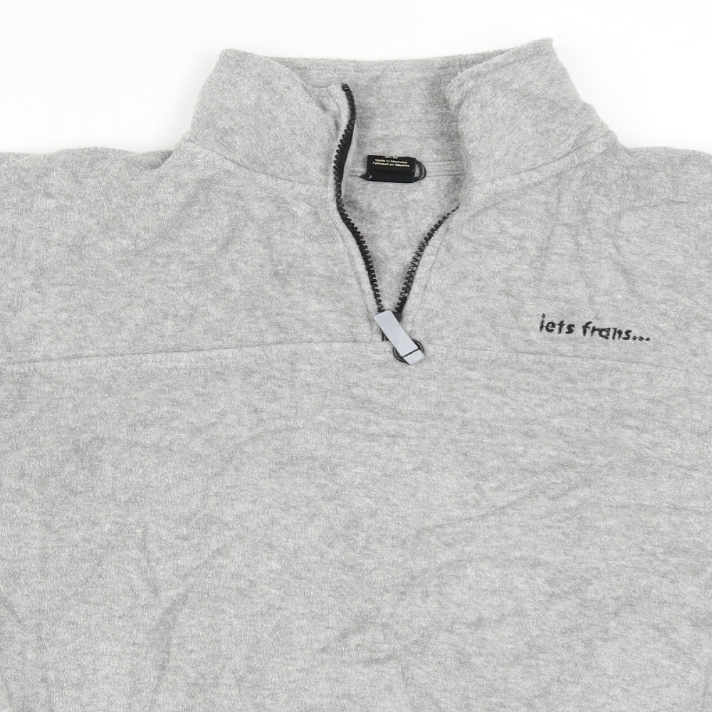 Urban Outfitters Womens Grey  Fleece Jacket  Size M  - Iets Frans