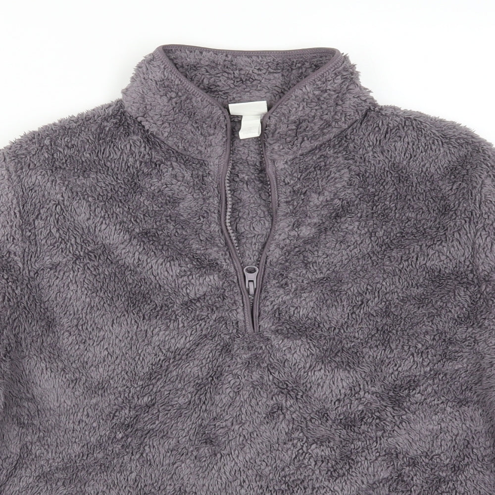 H&M Womens Purple  Fleece Jacket  Size M