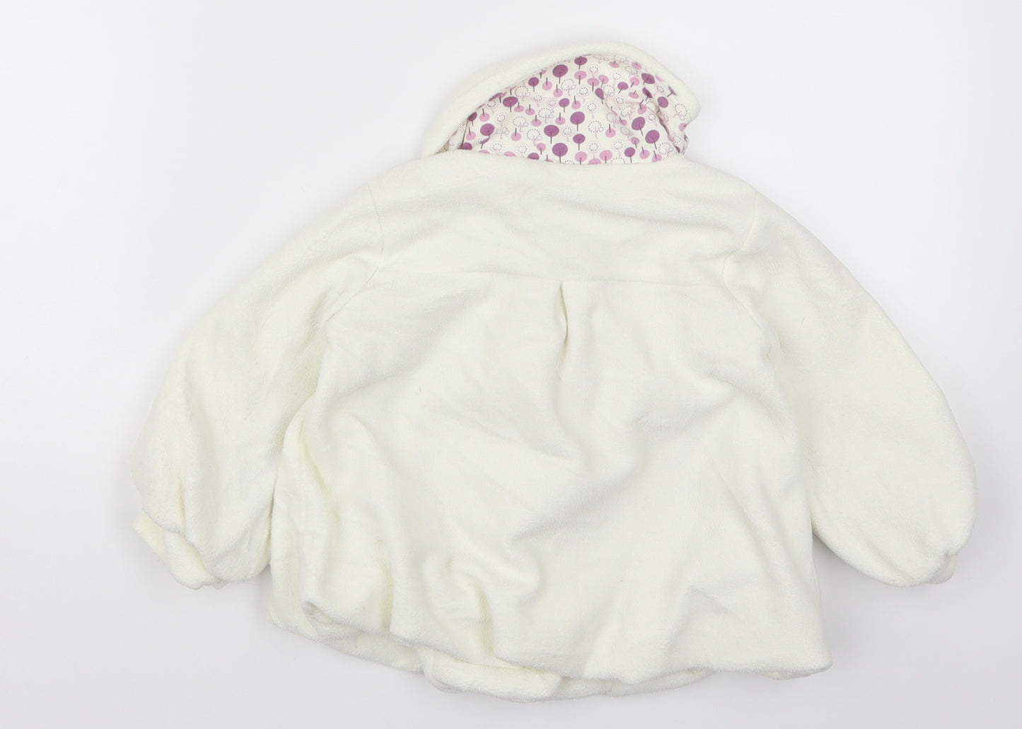 NEXT Girls White   Pea Coat Coat Size 18-24 Months