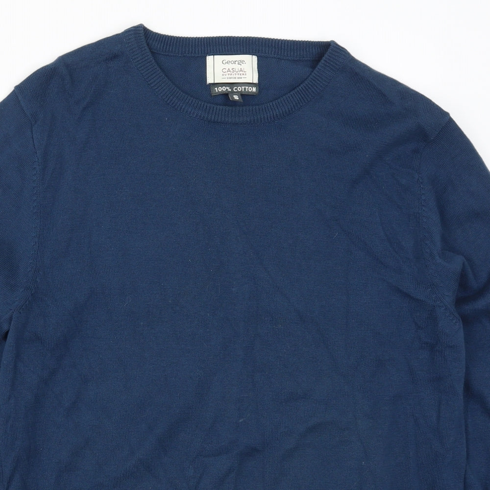 George Mens Blue   Pullover Jumper Size S