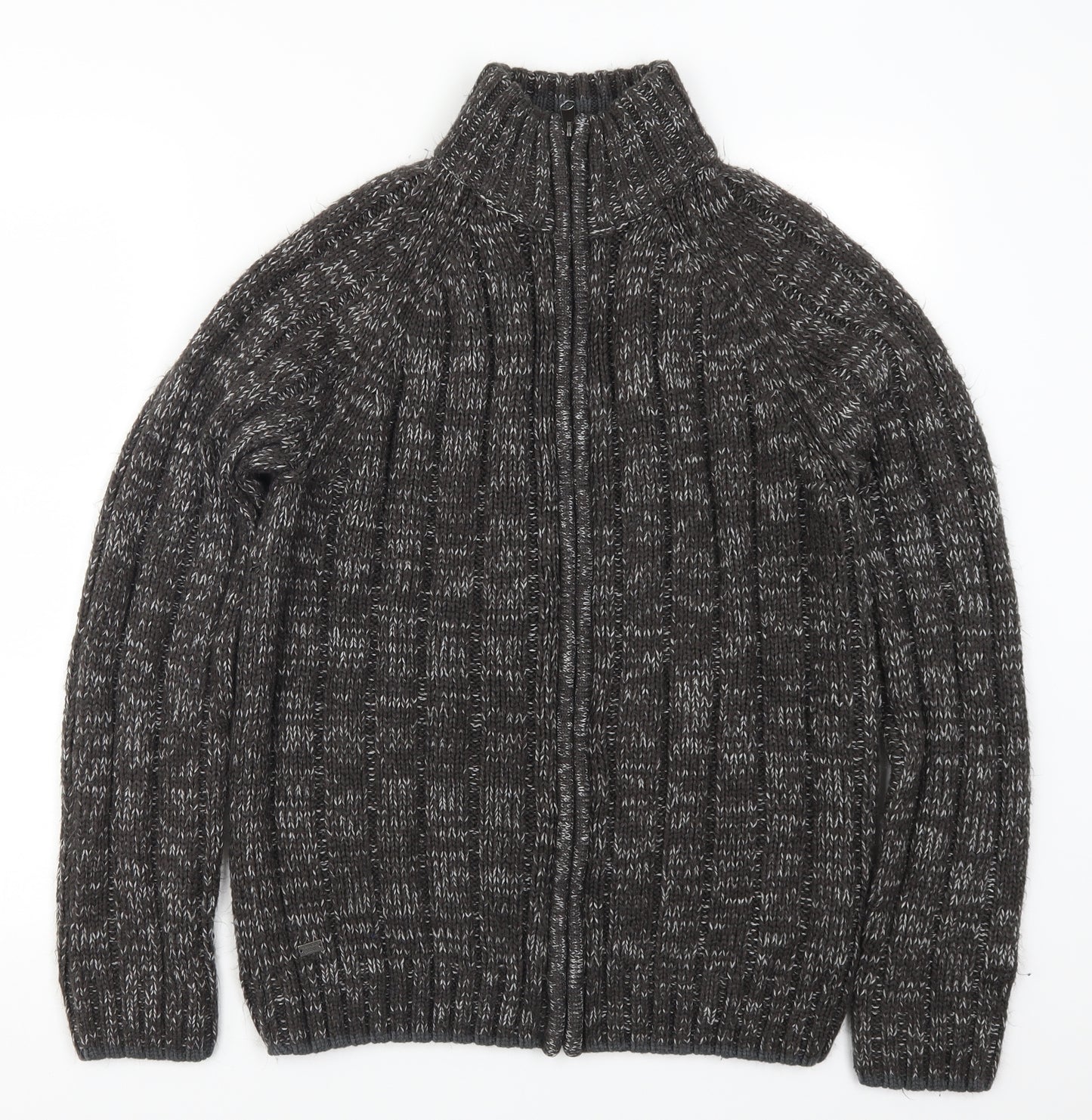 Kensington Mens Grey   Full Zip Jumper Size M