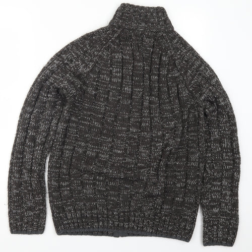 Kensington Mens Grey   Full Zip Jumper Size M
