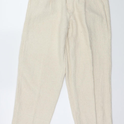 Mundo Natur Womens Ivory   Trousers  Size 28 in L28 in