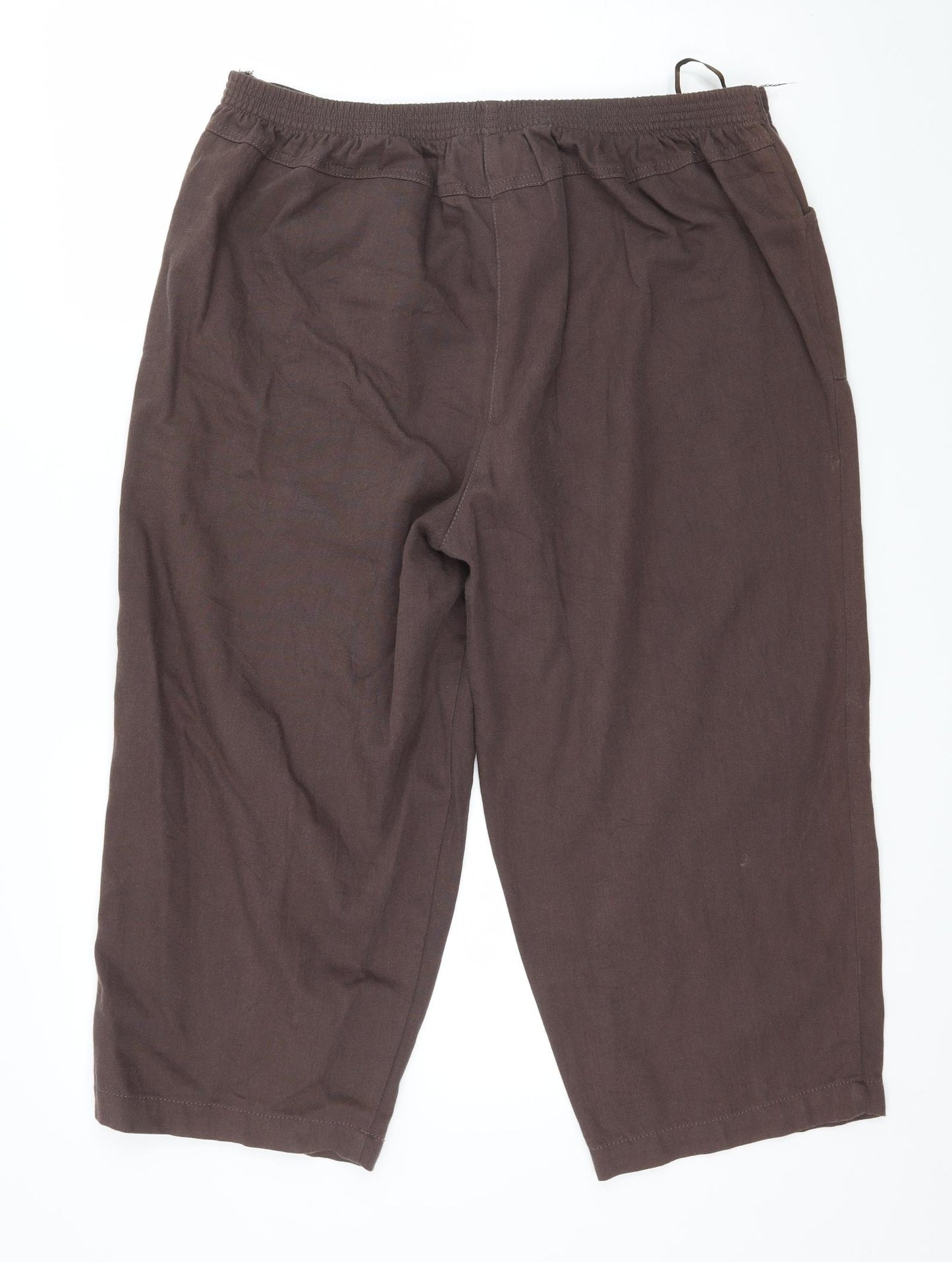 Classics Womens Brown   Cropped Trousers Size 36 in L21 in