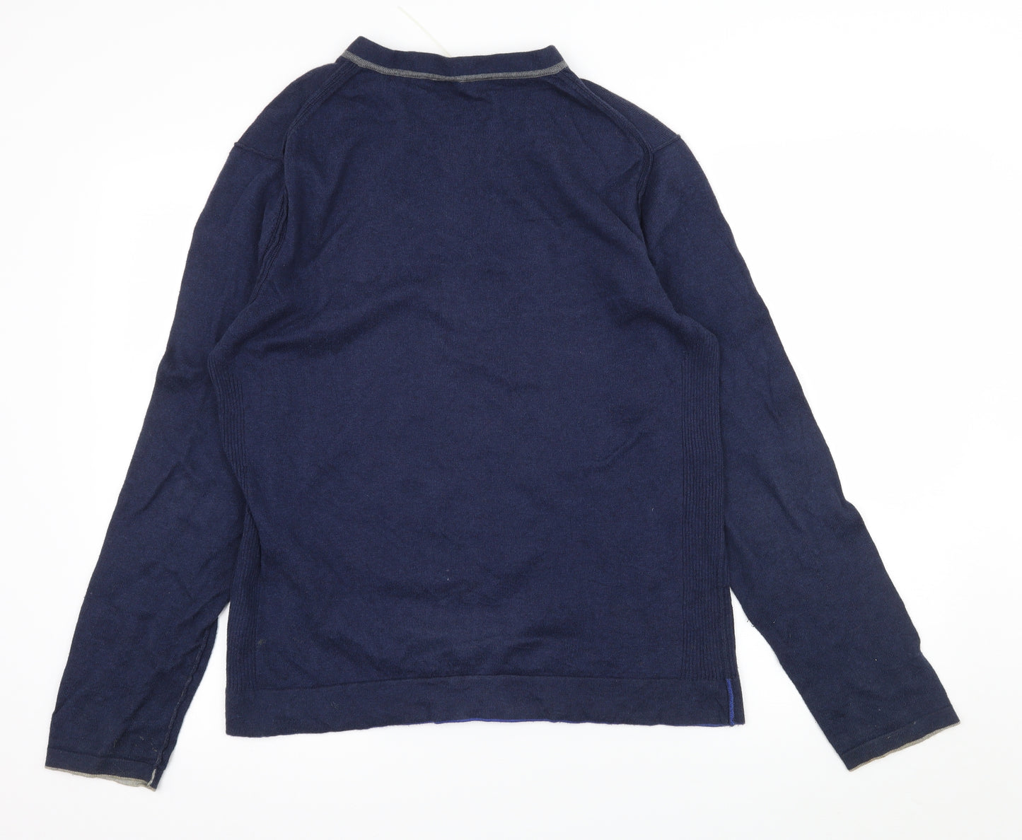 W8 Mens Blue  Knit Pullover Jumper Size M
