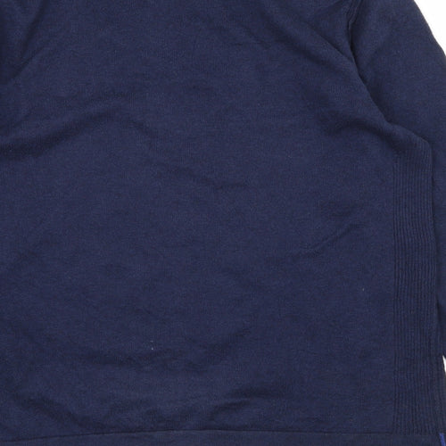 W8 Mens Blue  Knit Pullover Jumper Size M