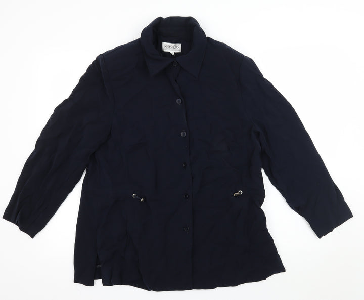 Gold Womens Blue   Jacket  Size 18