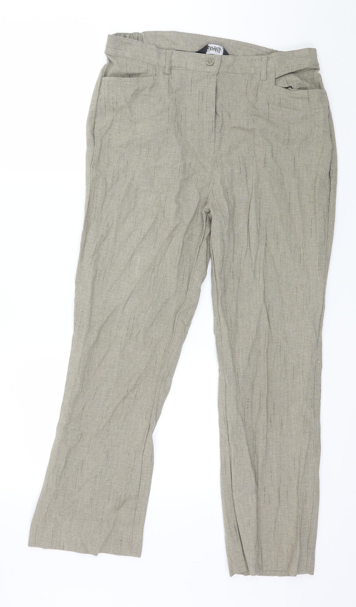 Alexava Womens Brown   Trousers  Size 14 L27 in