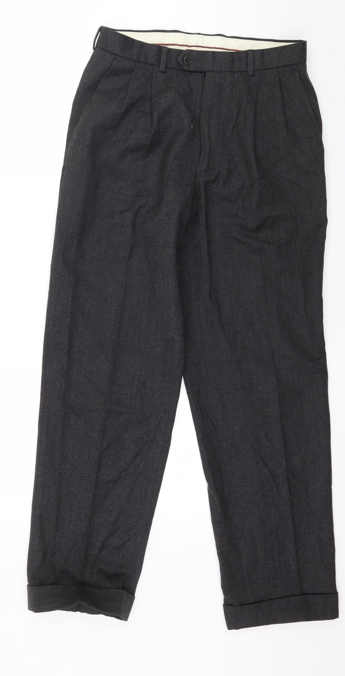 Marks and Spencer Mens Grey   Trousers  Size 30 in L31 in