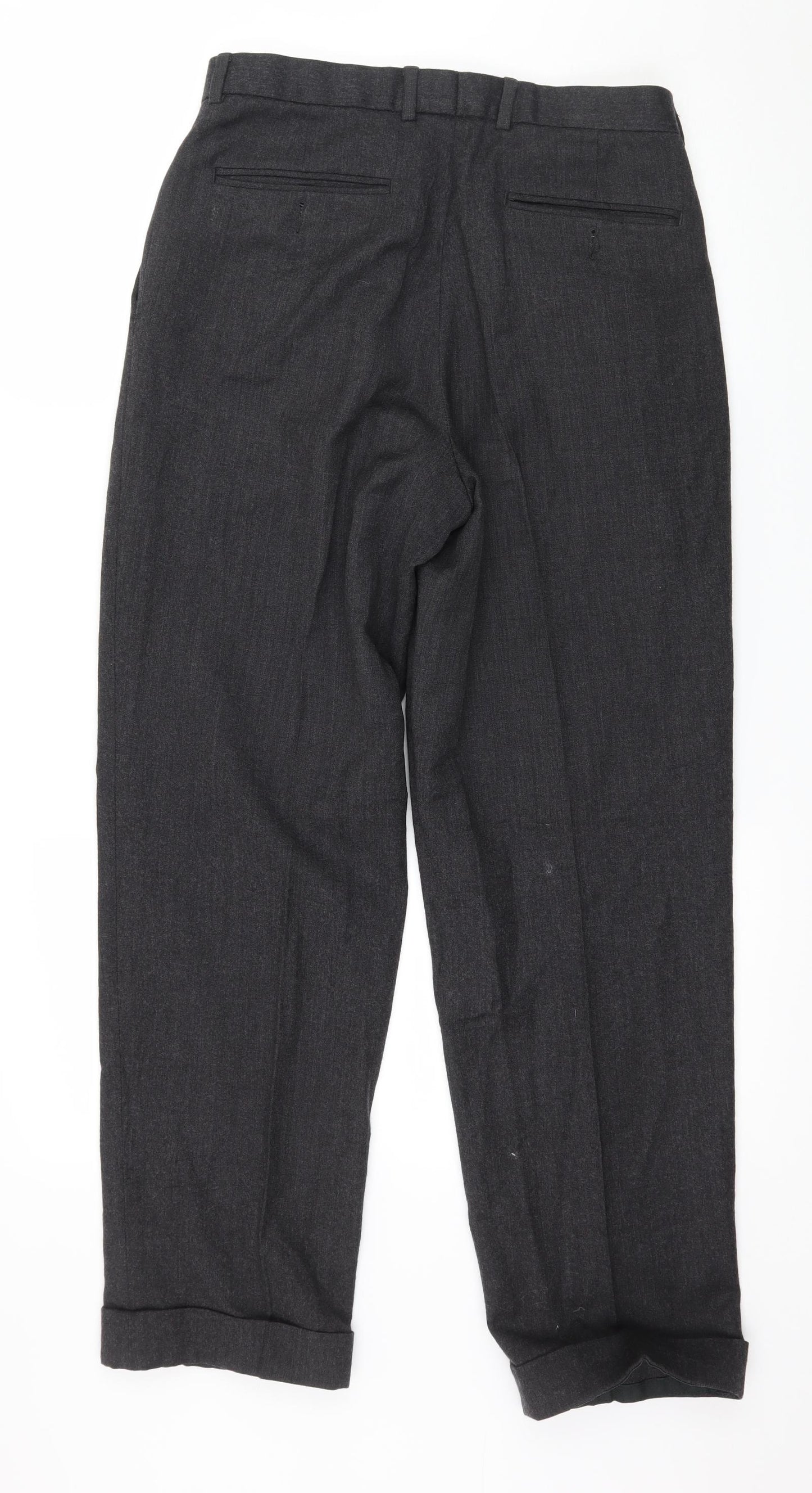 Marks and Spencer Mens Grey   Trousers  Size 30 in L31 in