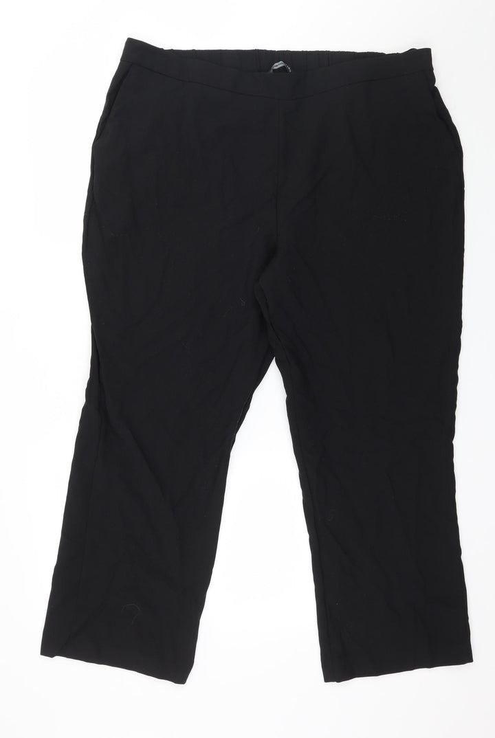 Bonmarché Womens Black Trousers Size 20 L27 in