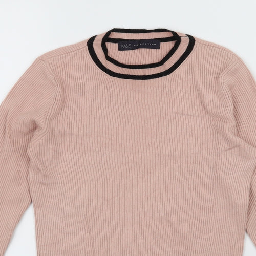 Marks and Spencer Womens Pink  Knit Pullover Jumper Size 8