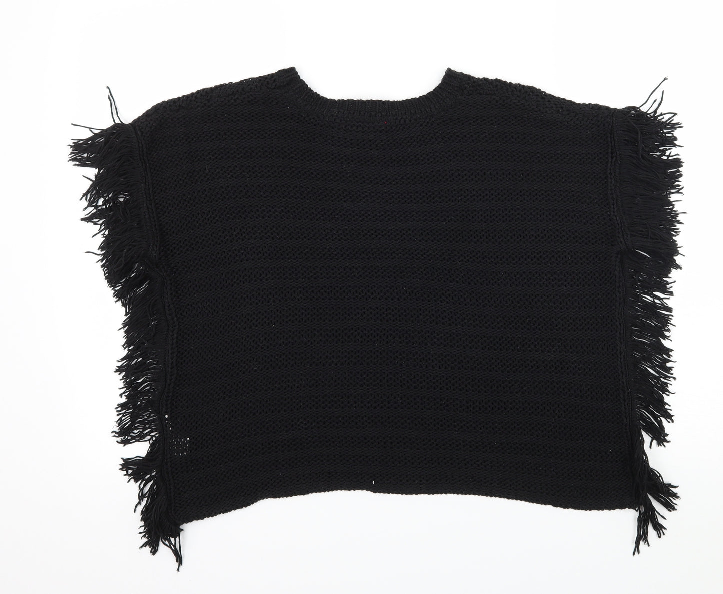 Young Dimension Girls Black  Knit Pullover Jumper Size 11-12 Years