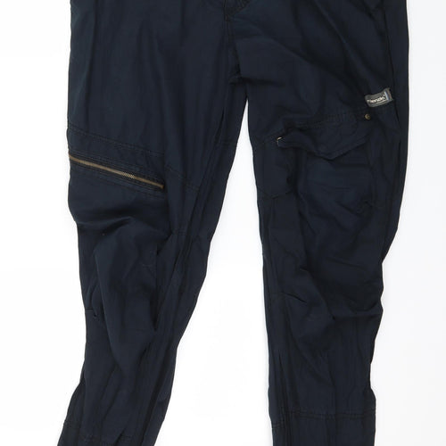 McKenzie Mens Blue   Cargo Trousers Size L L33 in
