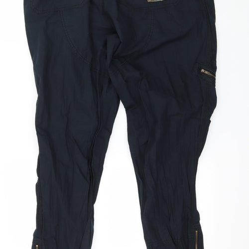 McKenzie Mens Blue   Cargo Trousers Size L L33 in