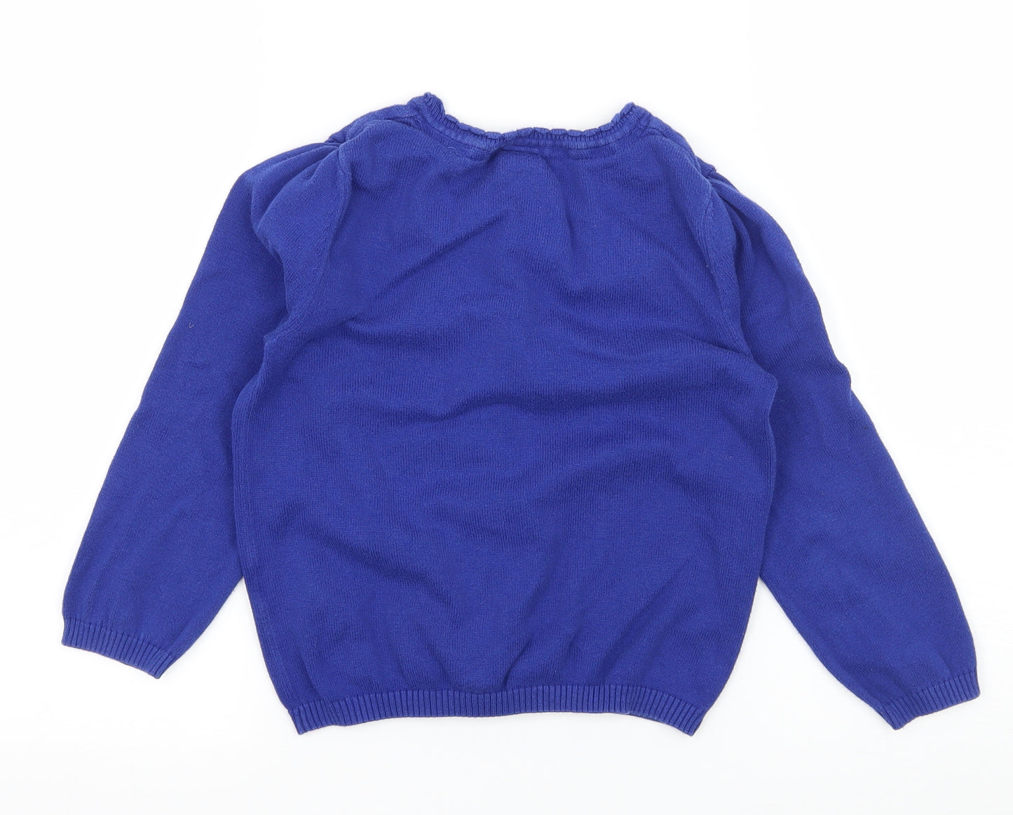 TU Girls Blue  Knit Cardigan Jumper Size 6 Years