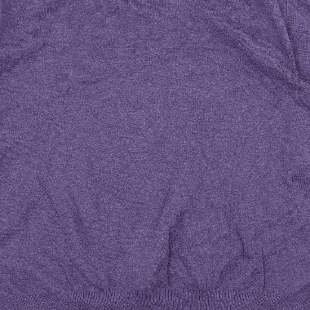 Polo Ralph Lauren Mens Purple  Knit Pullover Jumper Size M