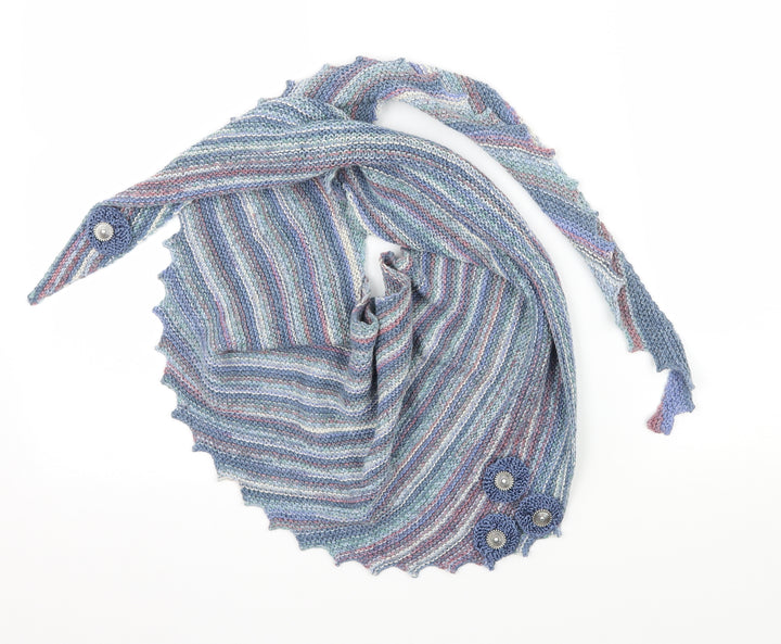 Preworn Womens Blue  Knit  Scarf
