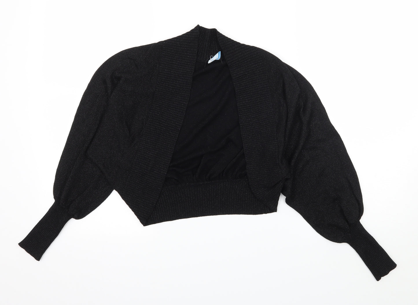 Oasis Womens Black  Knit Cardigan Jumper Size 10