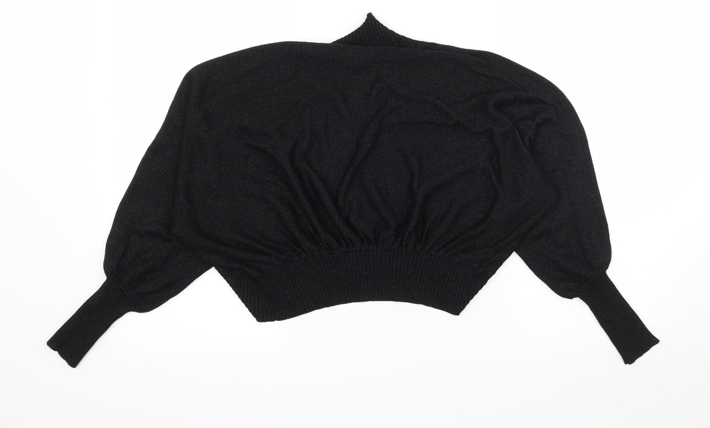 Oasis Womens Black  Knit Cardigan Jumper Size 10