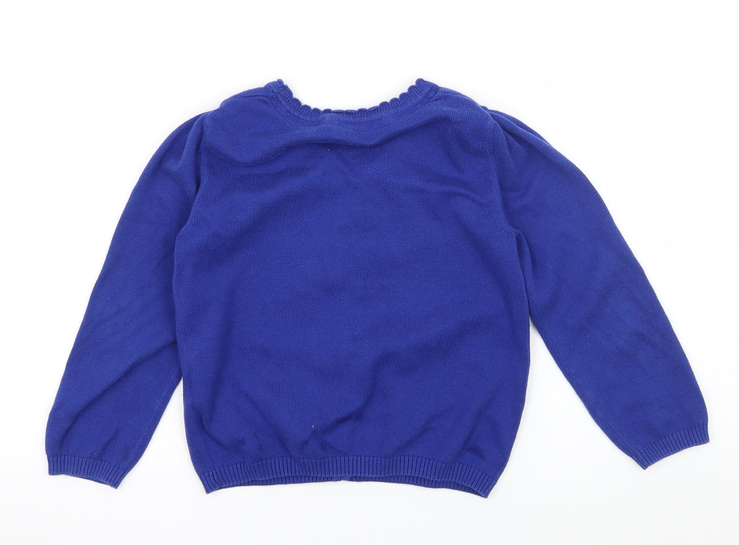 TU Girls Blue  Knit Cardigan Jumper Size 6 Years