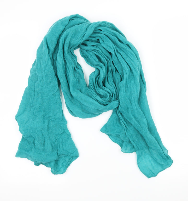 Preworn Womens Blue Knit Scarf