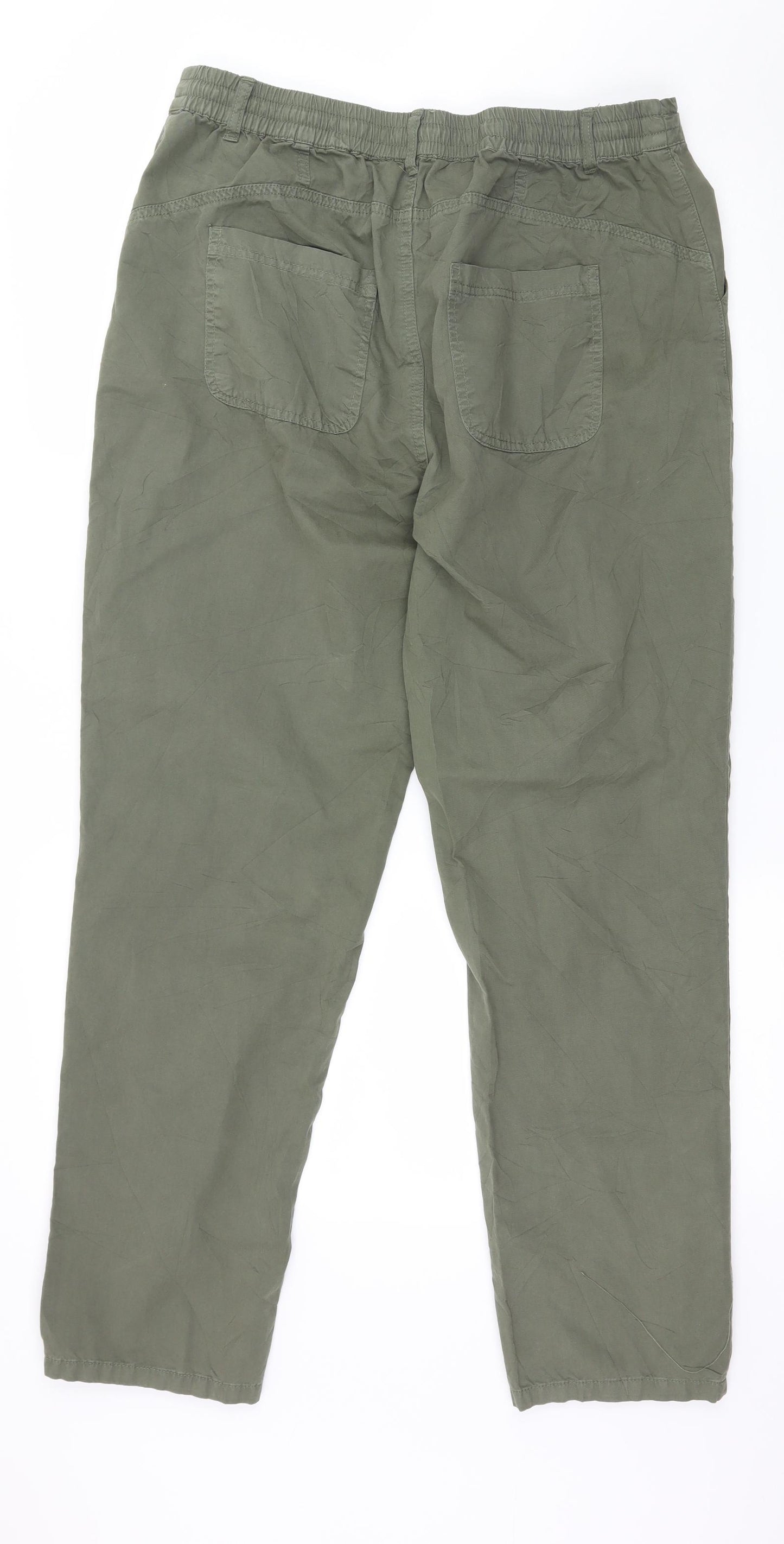 JD Williams Womens Green   Trousers  Size 14 L28 in