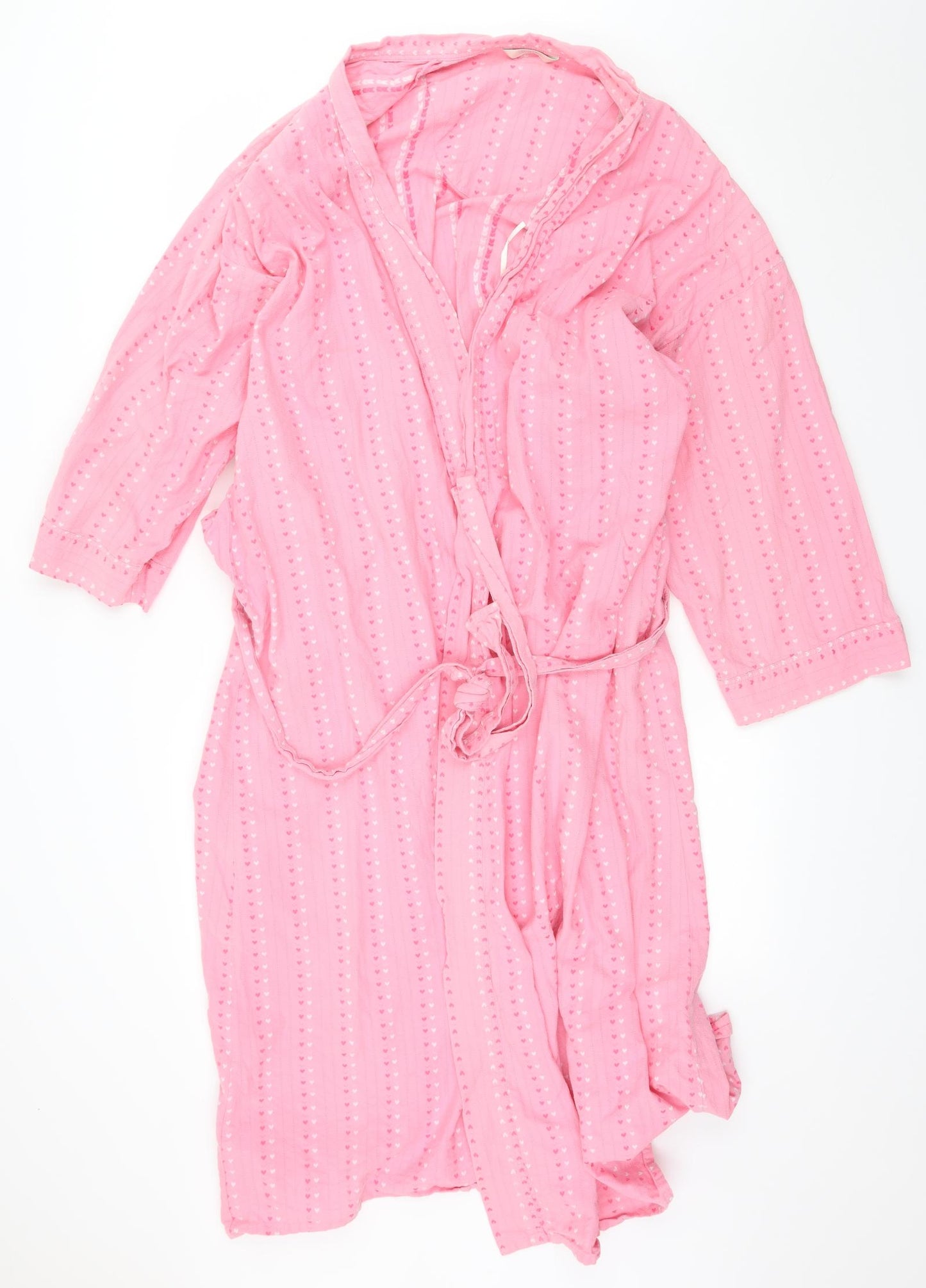 Marks and Spencer Womens Pink Striped  Top Robe Size 20