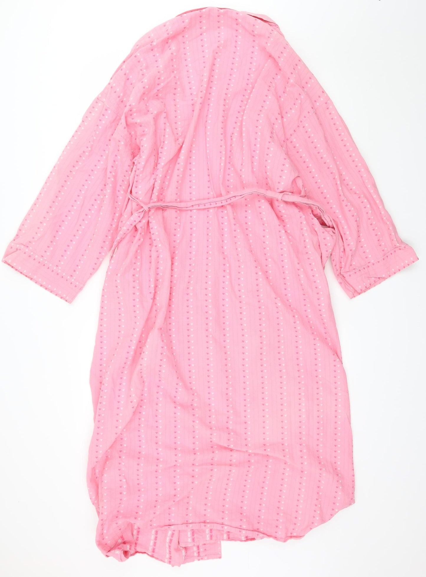 Marks and Spencer Womens Pink Striped  Top Robe Size 20