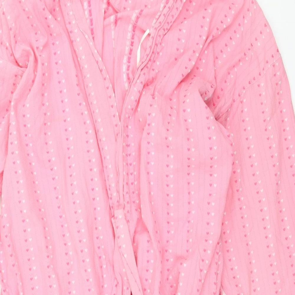 Marks and Spencer Womens Pink Striped  Top Robe Size 20