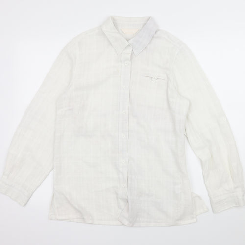 For Women Womens White   Basic Button-Up Size 12