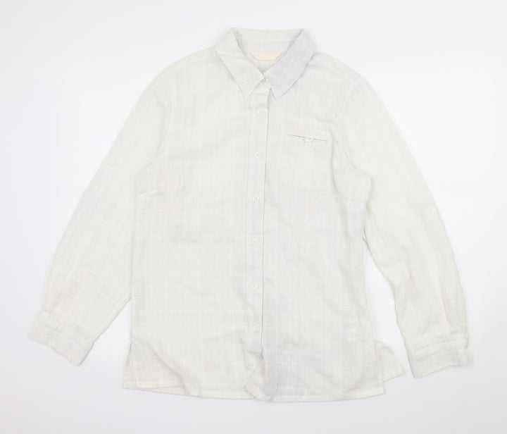 For Women Womens White   Basic Button-Up Size 12