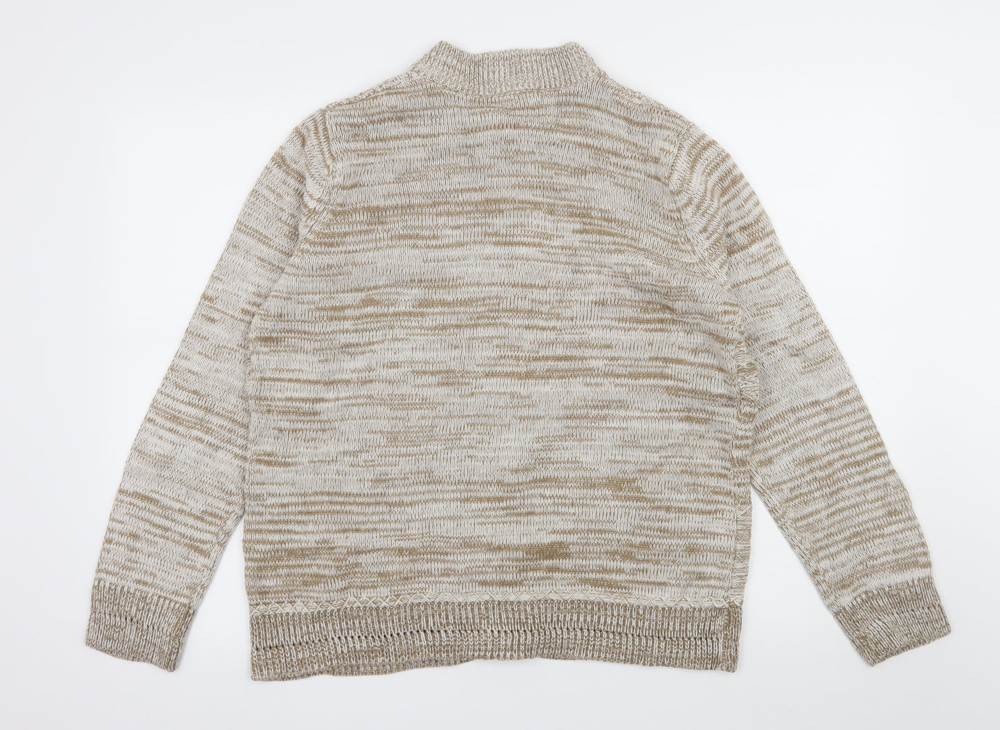 Bonmarché Womens Beige  Knit Cardigan Jumper Size M