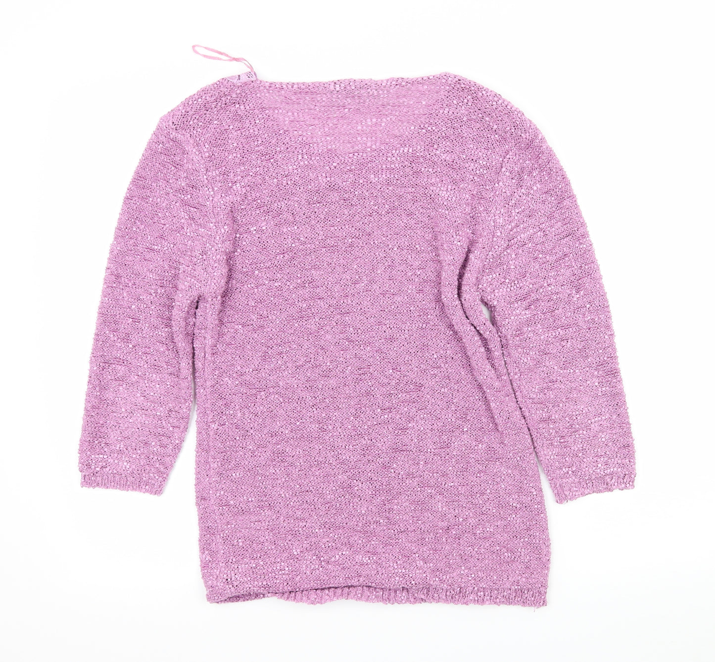 Bonmarché Womens Purple  Knit Pullover Jumper Size S