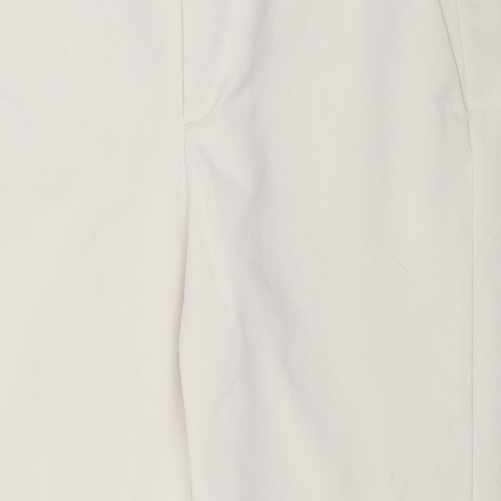 Zara Womens Ivory   Trousers  Size 10 L27 in
