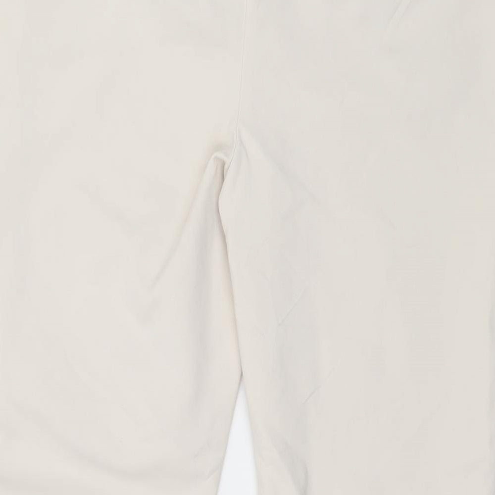 Zara Womens Ivory   Trousers  Size 10 L27 in