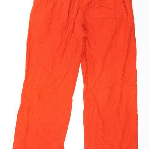 TU Womens Orange   Trousers  Size 10 L28 in