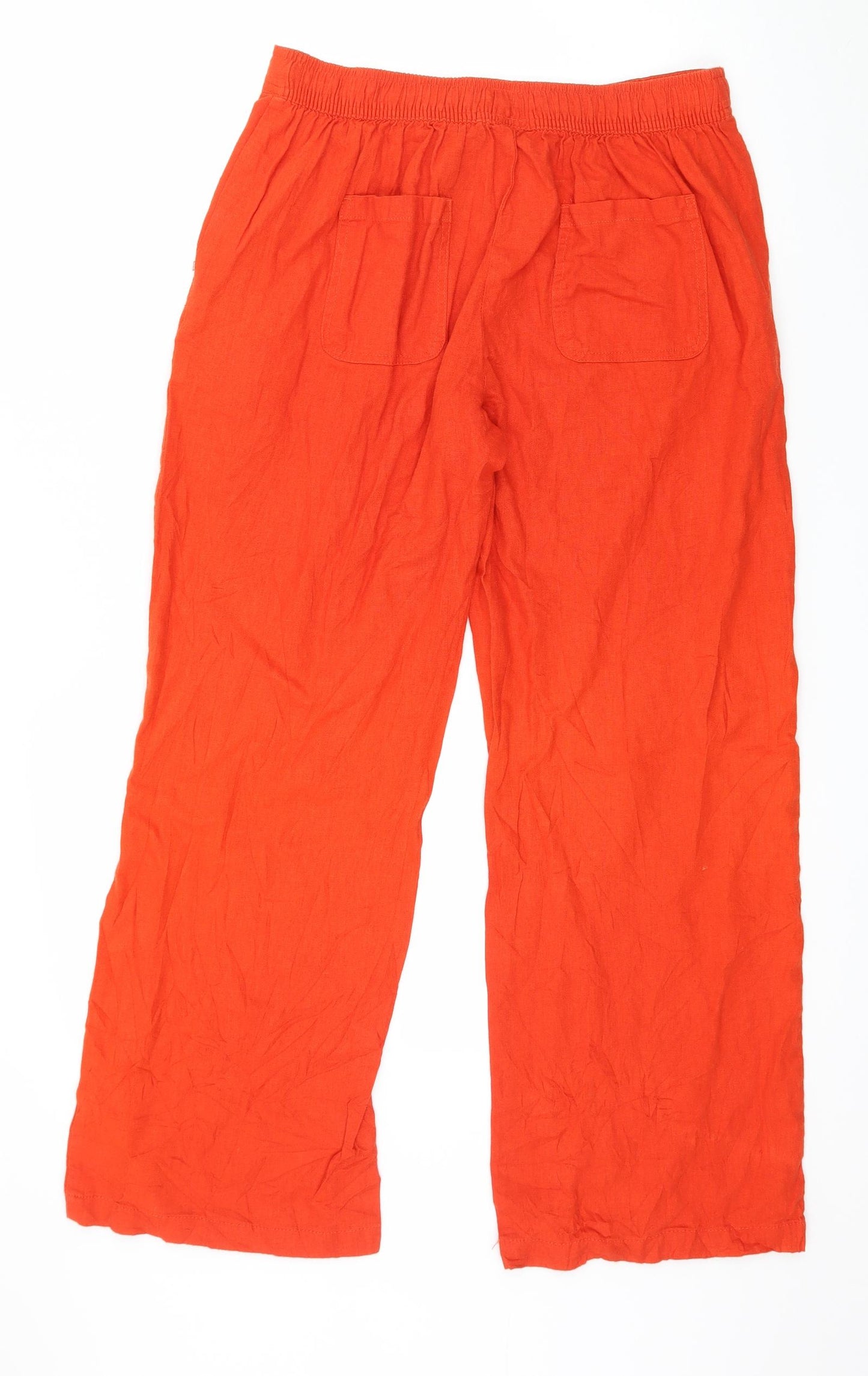 TU Womens Orange   Trousers  Size 10 L28 in